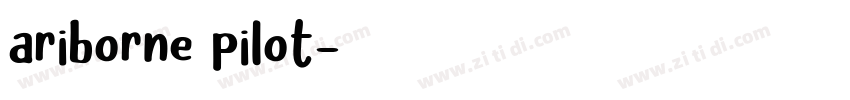 ariborne pilot字体转换